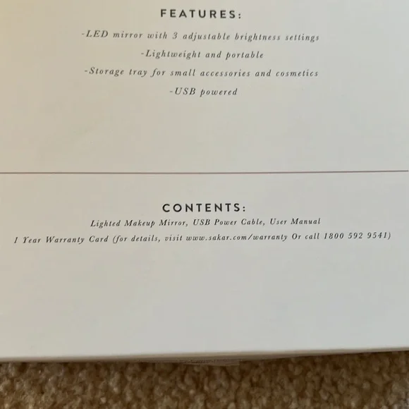 NIB Lighted Makeup Mirror - Picture 8 of 8